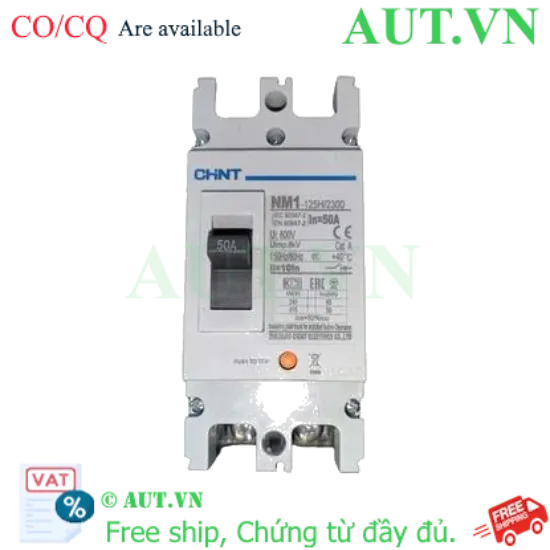 Ảnh của Áp tô mát khối điện áp 415-690VAC CHINT NM1-125H/2300 50A 
