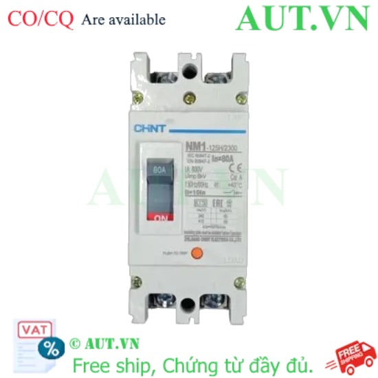 Ảnh của Áp tô mát khối điện áp 415-690VAC CHINT NM1-125H/2300 80A 