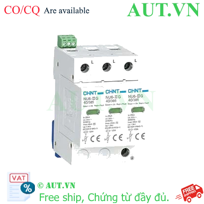 Ảnh của Chống sét lan truyền CHINT NU6-II G 40kA/385V 3P 
