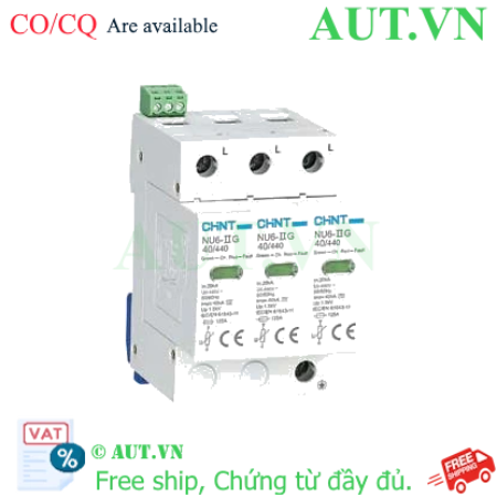 Ảnh của Chống sét lan truyền CHINT NU6-II G 40kA/440V 3P 
