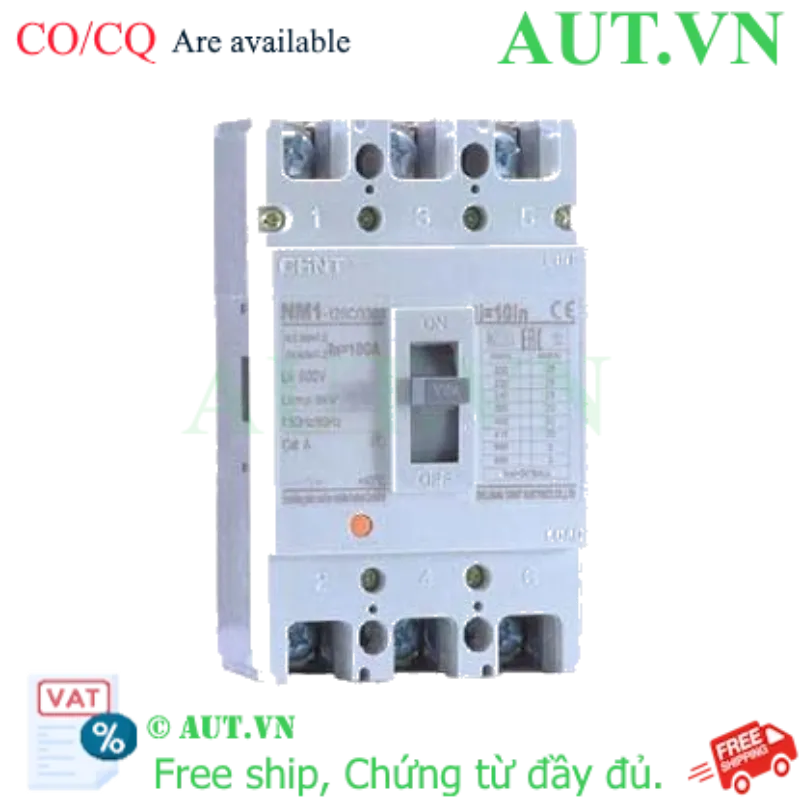 Ảnh của MCCB 3P 100A CHINT NM1-125C/3300 100A, giá tốt