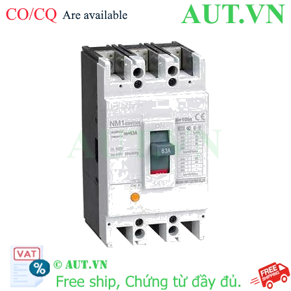 Ảnh của Aptomat 3 pha NM1-63H/3300 63A CHINT - 3P, 63A, 35kA