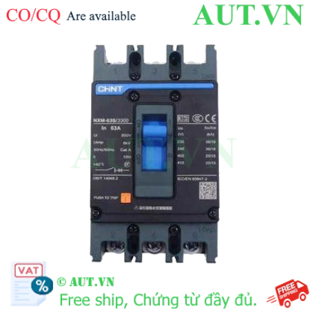 Ảnh của Aptomat 3 pha NXM-63S/3300 63A Chint - 3P, 63A, 25kA