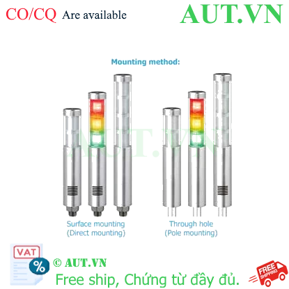 Ảnh của Đèn tháp Qlight STA45SLM-BZ-4-220-RAGB