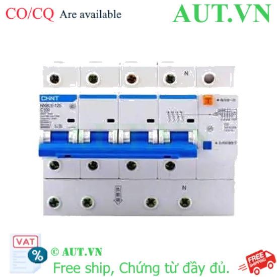 Ảnh của RCBO chống rò CHINT NXBLE-125 4P C100 30mA 