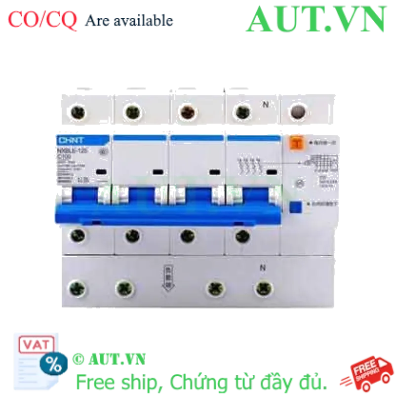 Ảnh của RCBO chống rò CHINT NXBLE-125 4P C100 30mA 