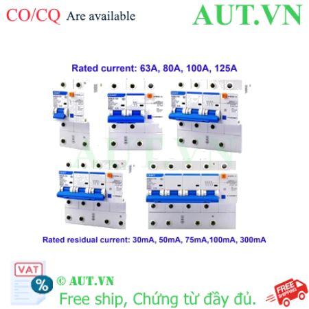 Ảnh của RCBO chống rò CHINT NXBLE-125 4P C100 100mA 