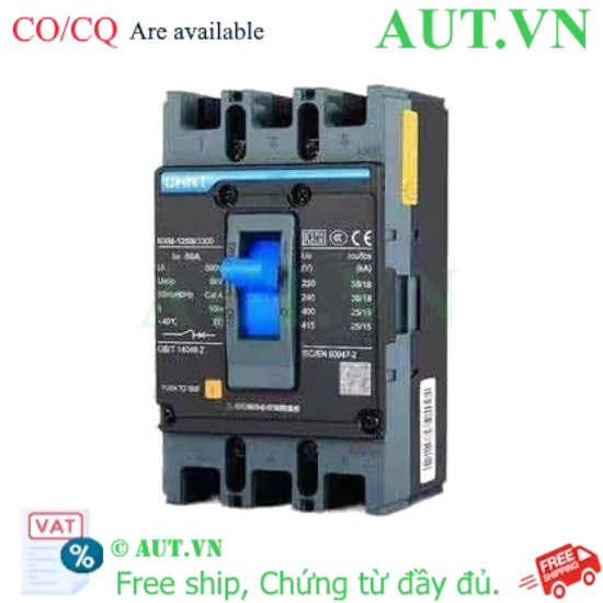 Ảnh của Aptomat 3 pha NXM-125S/3300 80A CHINT - 3P, 80A, 25kA