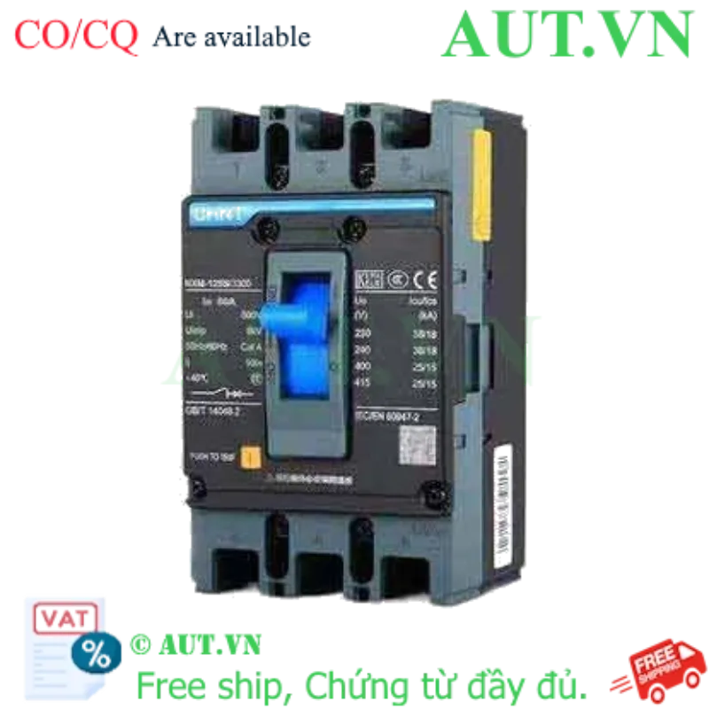 Ảnh của Aptomat 3 pha NXM-125S/3300 80A CHINT - 3P, 80A, 25kA