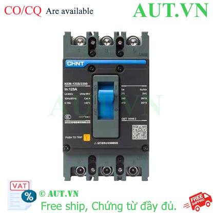 Ảnh của MCCB 125A 3 Pha NXM-125S/3300 125A Chint, 25kA
