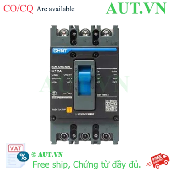 Ảnh của MCCB 125A 3 Pha NXM-125S/3300 125A Chint, 25kA