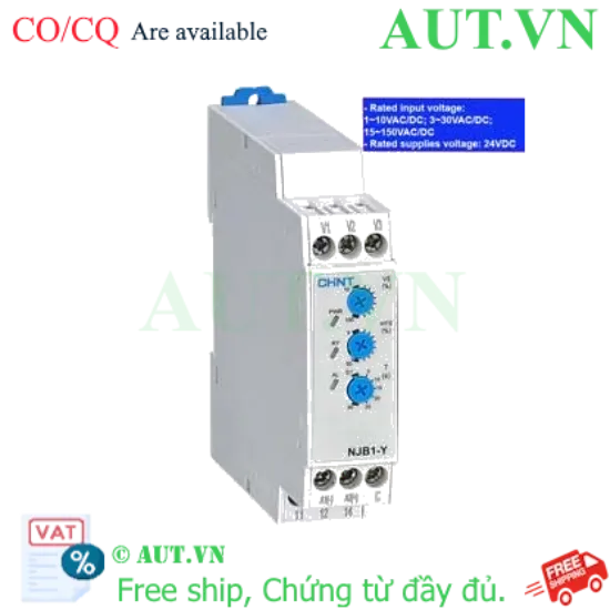 Ảnh của Rơ le bảo vệ pha CHINT NJB1-Y2 DC24V 
