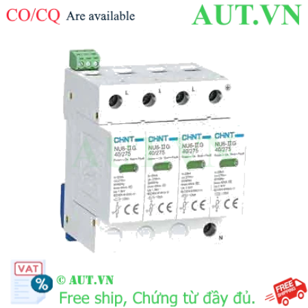 Ảnh của Chống sét lan truyền CHINT NU6-II G 40kA/275V 4P 