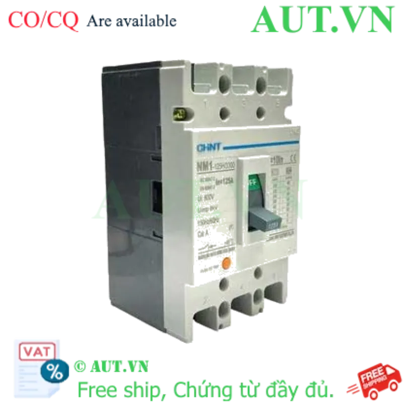 Ảnh của Áp tô mát khối điện áp 415-690VAC CHINT NM1-125H/3300 125A 