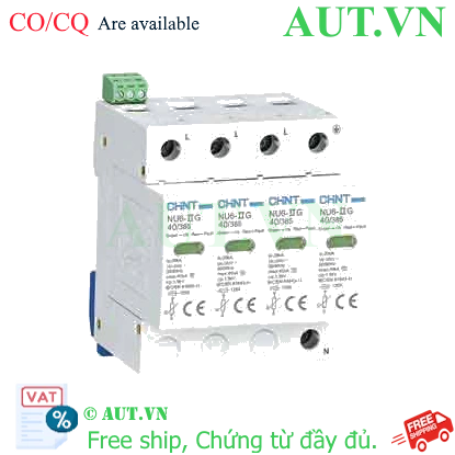 Ảnh của Chống sét lan truyền CHINT NU6-II G 40kA/385V 4P 