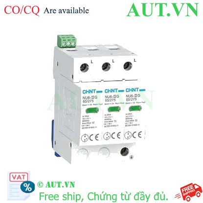 Ảnh của Chống sét lan truyền CHINT NU6-II G 65kA/275V 3P 
