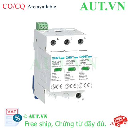 Ảnh của Chống sét lan truyền CHINT NU6-II G 65kA/385V 3P 