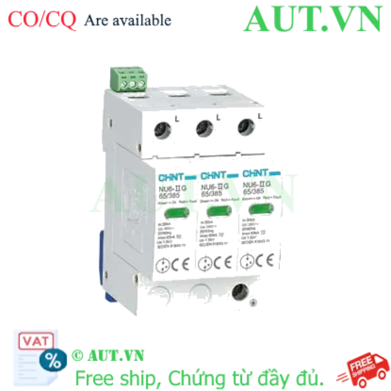 Ảnh của Chống sét lan truyền CHINT NU6-II G 65kA/385V 3P 