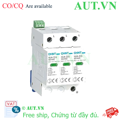 Ảnh của Chống sét lan truyền CHINT NU6-II G 65kA/440V 3P 