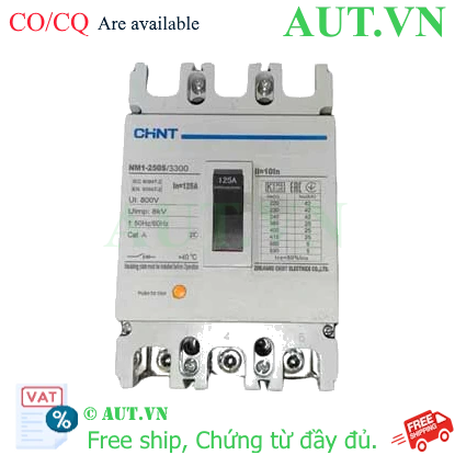 Ảnh của Áp tô mát 3 pha NM1-250S/3300 125A Chint điện áp 690VAC