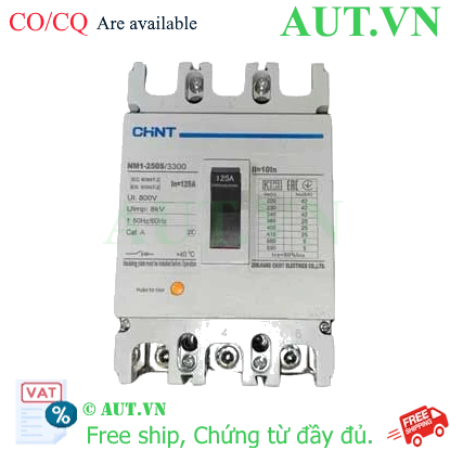 Ảnh của Áp tô mát 3 pha NM1-250S/3300 125A Chint điện áp 690VAC