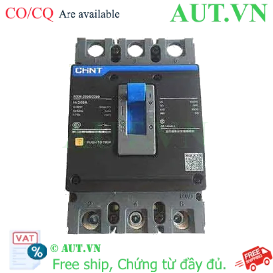 Ảnh của MCCB Chint 36kA NXM-250S/3300 250A , sẵn hàng-giá tốt