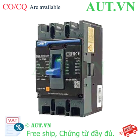 Ảnh của Cầu dao tự động NXM-250S/3300 225A Chint - 3P, 225A, 36kA