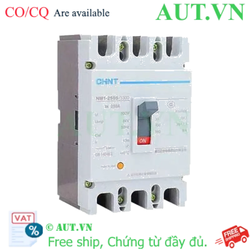 Ảnh của Aptomat 3 pha NM1-250S/3300 250A CHINT - 3P, 250A, 25kA