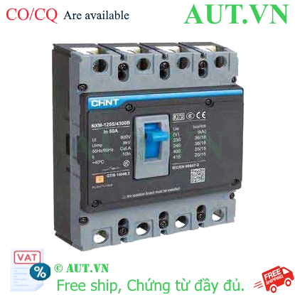 Ảnh của Áp tô mát khối CHINT NXM-125S/4300B 50A 