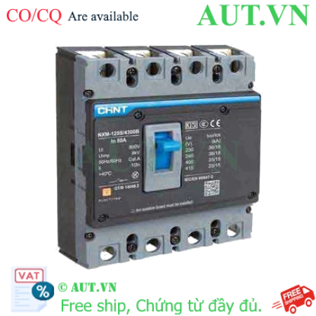 Ảnh của Áp tô mát khối CHINT NXM-125S/4300B 50A 