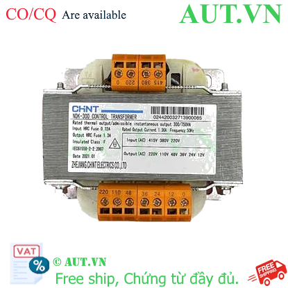 Ảnh của Máy biến áp hạ thế CHINT NDK-300VA IEC (415/380/220-220/110/48/36/24/12) 