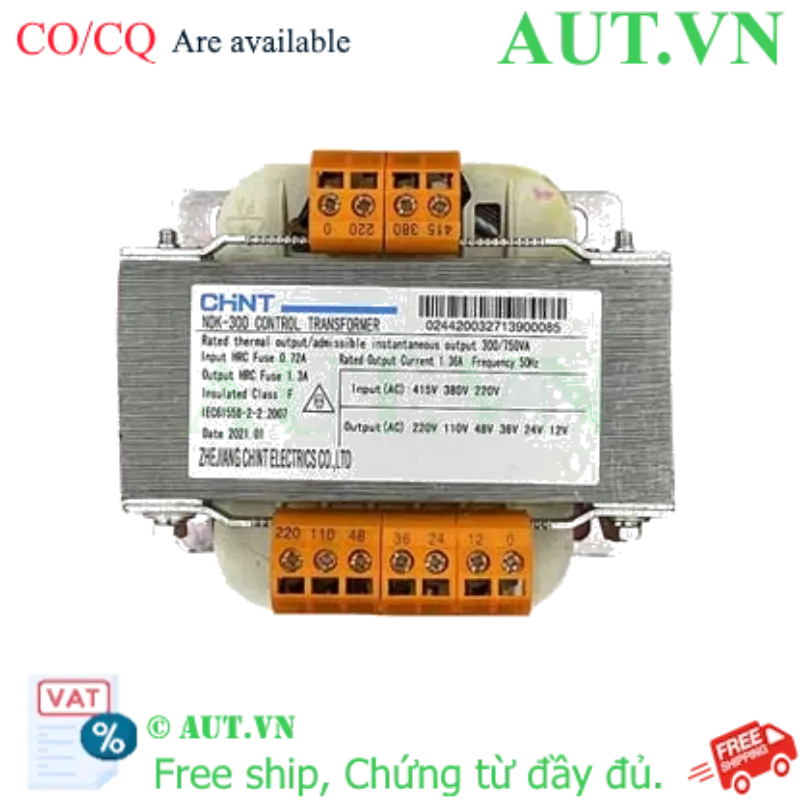 Ảnh của Máy biến áp hạ thế CHINT NDK-300VA IEC (415/380/220-220/110/48/36/24/12) 