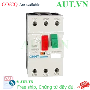 Ảnh của CB Bảo Vệ Động Cơ Chint NS2-80B (25-40A) | 3 Pha, Ngắt 50kA, Chống Cháy Motor | AUT VN