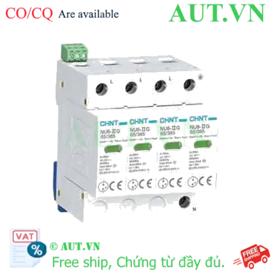 Ảnh của Chống sét lan truyền CHINT NU6-II G 65kA/385V 4P 