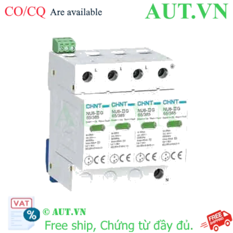 Ảnh của Chống sét lan truyền CHINT NU6-II G 65kA/385V 4P 