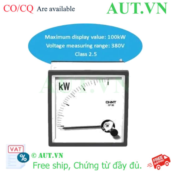 Ảnh của Oát kế CHINT NP96-kW 100KW 380V 