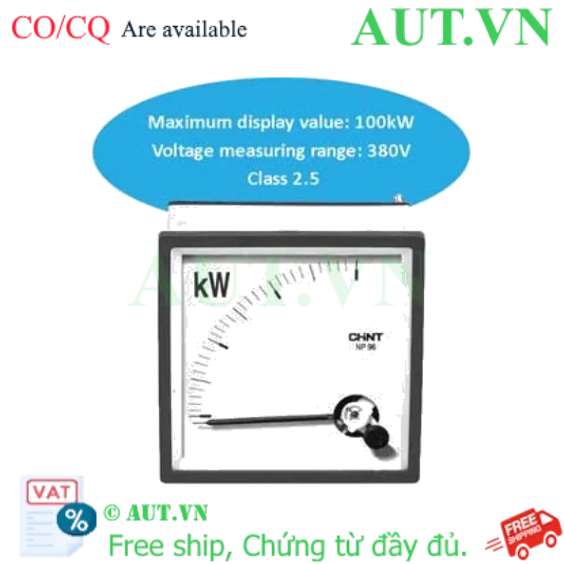Ảnh của Oát kế CHINT NP96-kW 100KW 380V 