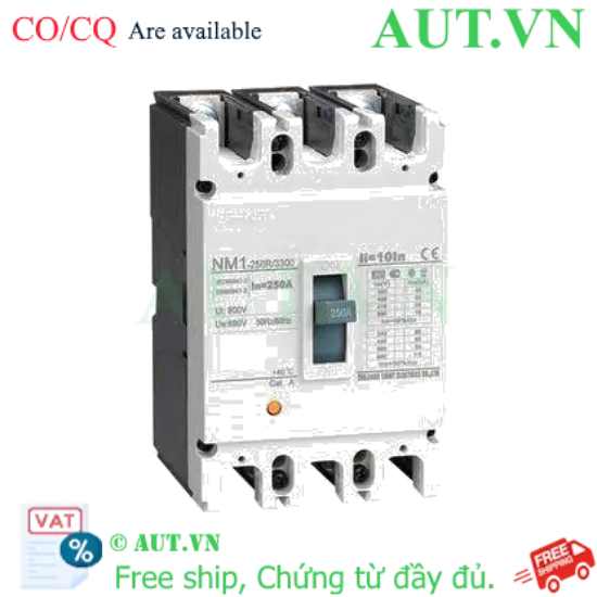 Ảnh của Áp tô mát khối điện áp 415-690VAC CHINT NM1-250R/3300 250A 