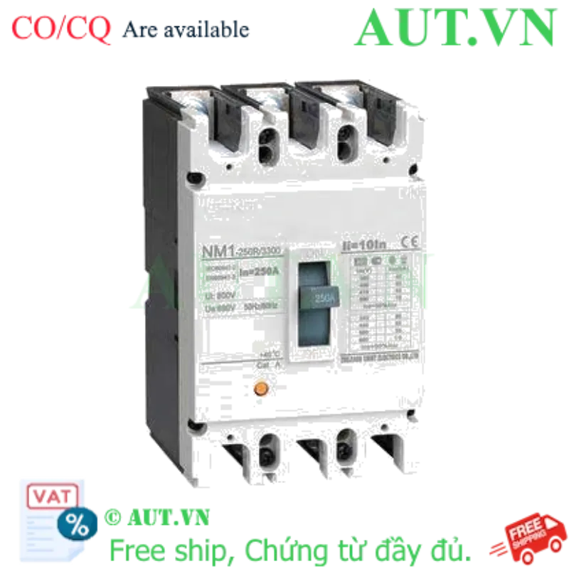 Ảnh của Áp tô mát khối điện áp 415-690VAC CHINT NM1-250R/3300 250A 