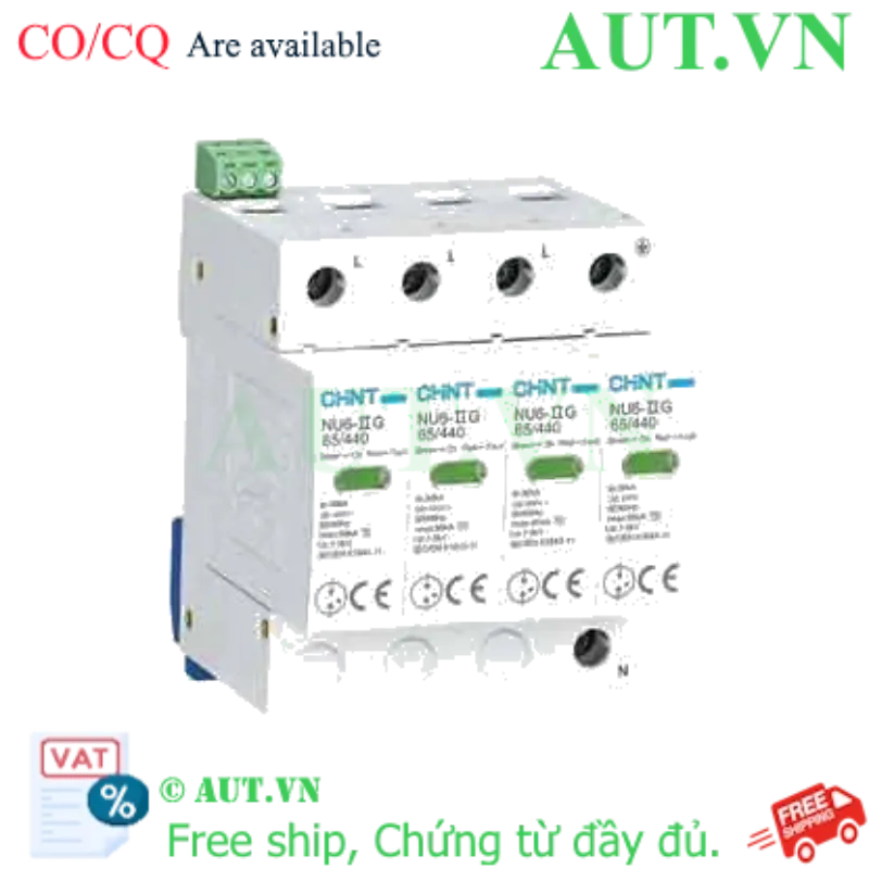 Ảnh của Chống sét lan truyền CHINT NU6-II G 65kA/440V 4P 