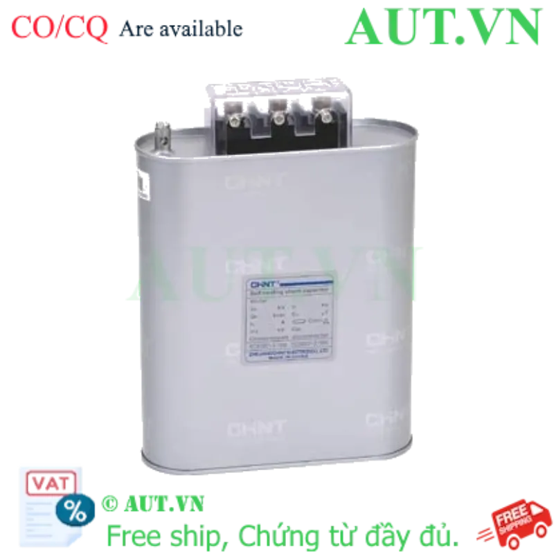 Ảnh của Tụ Bù Hạ Thế CHINT BZMJ 0.45-25-3 (25kvar, 450V) - Chống Cháy Nổ, Tự Phục Hồi, Chuẩn IEC | AUT VN
