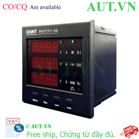 Ảnh của Đồng hồ đa năng 3 pha kỹ thuật số CHINT PD7777-3S4 380V 5A 