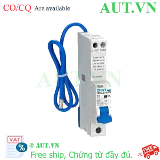 Ảnh của Áp tô mát chống giật CHINT NB3LE-AFD 1P+N B6 A type 10mA 
