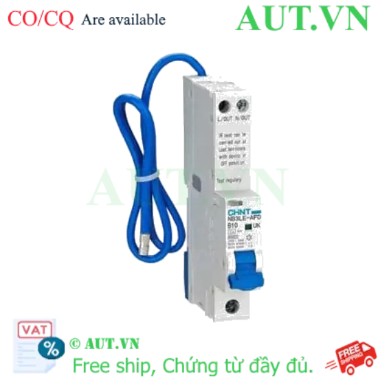 Ảnh của Áp tô mát chống giật CHINT NB3LE-AFD 1P+N B10 A type 30mA 