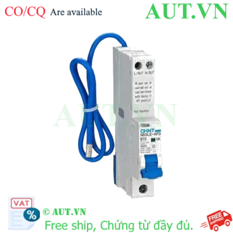 Ảnh của Áp tô mát chống giật CHINT NB3LE-AFD 1P+N B10 A type 30mA 