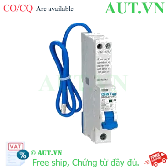 Ảnh của Áp tô mát chống giật CHINT NB3LE-AFD 1P+N C6 A type 10mA 
