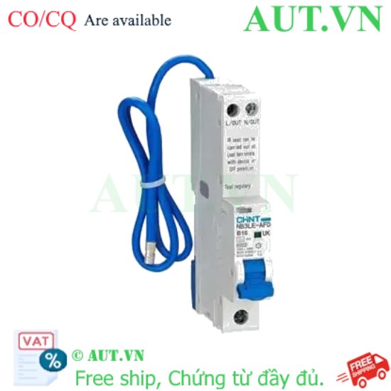 Ảnh của Áp tô mát chống giật CHINT NB3LE-AFD 1P+N B16 A type 30mA 