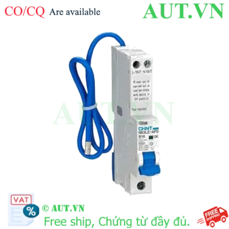 Ảnh của Áp tô mát chống giật CHINT NB3LE-AFD 1P+N B16 A type 30mA 