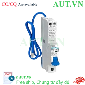 Ảnh của Áp tô mát chống giật CHINT NB3LE-AFD 1P+N C10 A type 30mA 