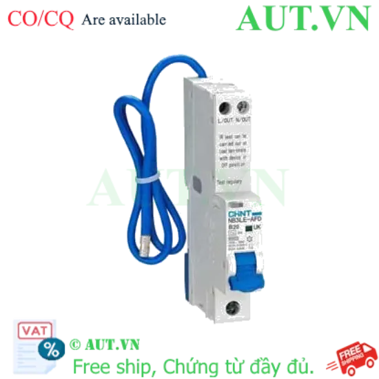 Ảnh của Áp tô mát chống giật CHINT NB3LE-AFD 1P+N B20 A type 30mA 